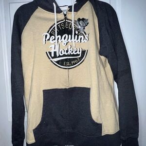 Pittsburgh Penguins NHL Gray and Yellow Fleece